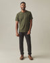 Men's Premium Slub Crew Tee - Deep Olive